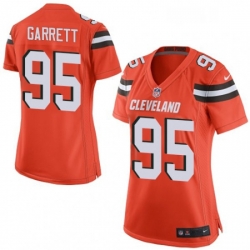 Womens Nike Cleveland Browns 95 Myles Garrett Game Orange Alternate NFL Jersey