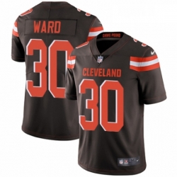 Youth Nike Cleveland Browns 30 Denzel Ward Brown Team Color Vapor Untouchable Limited Player NFL Jersey