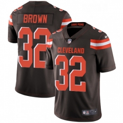 Youth Nike Cleveland Browns 32 Jim Brown Brown Team Color Vapor Untouchable Limited Player NFL Jersey