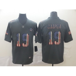 Cowboys 19 Amari Cooper 2019 Salute To Service USA Flag Fashion Limited Jersey