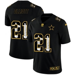 Cowboys 21 Ezekiel Elliott Black Jesus Faith Edition Limited Jersey