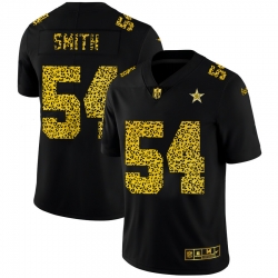 Dallas Cowboys 54 Jaylon Smith Men Nike Leopard Print Fashion Vapor Limited NFL Jersey Black