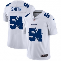 Dallas Cowboys 54 Jaylon Smith White Men Nike Team Logo Dual Overlap Limited NFL Jersey