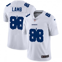 Dallas Cowboys 88 CeeDee Lamb White Men Nike Team Logo Dual Overlap Limited NFL Jersey