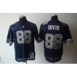 Dallas Cowboys 88 Michael Irvin throwback blue jerseys