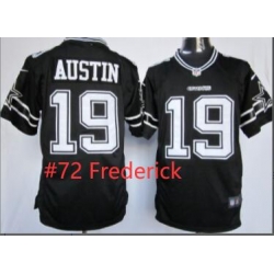 Men Cowboys Travis Frederick Black Jersey