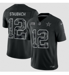 Men Dallas Cowboys 12 Roger Staubach 54 Fred Warner Black F U S E 2026 Salute to Service Limited Stitched Football Jersey Men Dallas Cowboys 12 Roger Staubach 54 Fred Warner Black F U S E 2026 Salute to Service Limited Stitched Football Jersey