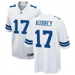 Men  Dallas Cowboys 17 Brandon Aubrey Limited white Vapor Untouchable Jersey