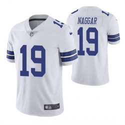 Men Dallas Cowboys 19 Chris Naggar White Vapor Limited Stitched Jersey