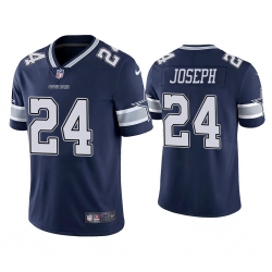 Men Dallas Cowboys 24 Kelvin Joseph Vapor Limited Navy Jersey