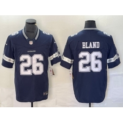 Men Dallas Cowboys 26 DaRon Bland Navy 2023 F U S E  Vapor Untouchable Limited Stitched Football Jersey