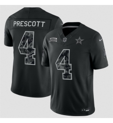Men Dallas Cowboys  4 Dak Prescott Black F U S E  2026 Salute to Service Limited Stitched Football Jersey
