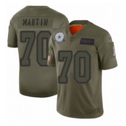 Men Dallas Cowboys 70 Zack Martin Limited Camo 2019 Salute to Service Football Jersey