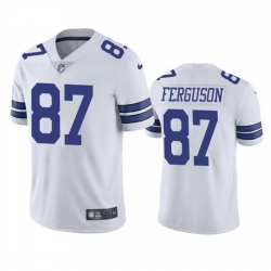 Men Dallas Cowboys 87 Jake Ferguson White Vapor Untouchable Limited Stitched Football Jersey