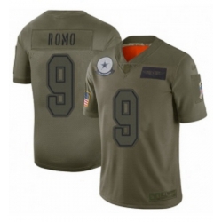 Men Dallas Cowboys 9 Tony Romo Limited Camo 2019 Salute to Service Football Jersey