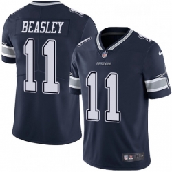 Mens Nike Dallas Cowboys 11 Cole Beasley Navy Blue Team Color Vapor Untouchable Limited Player NFL Jersey