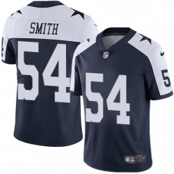 Mens Nike Dallas Cowboys 54 Jaylon Smith Navy Blue Throwback Alternate Vapor Untouchable Limited Player NFL Jersey