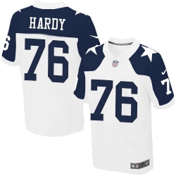 Mens Nike Dallas Cowboys #76 Greg Hardy Elite White Throwback Alternate NFL Jersey