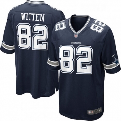 Mens Nike Dallas Cowboys 82 Jason Witten Game Navy Blue Team Color NFL Jersey