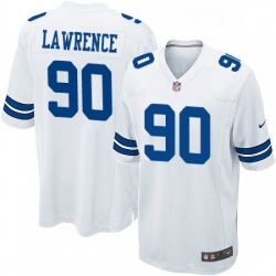 Mens Nike Dallas Cowboys 90 Demarcus Lawrence Game White NFL Jersey