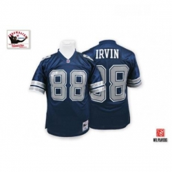 Mitchell And Ness Dallas Cowboys 88 Michael Irvin Authentic Navy Blue Throwback NFL Jersey