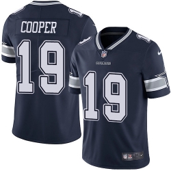 Nike Cowboys #19 Amari Cooper Navy Blue Team Color Men Stitched NFL Vapor Untouchable Limited Jersey