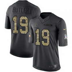 Nike Cowboys #19 Brice Butler Black Mens Stitched NFL Limited 2016 Salute To Service Jersey