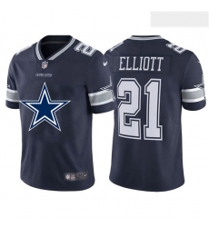 Nike Cowboys 21 Ezekiel Elliott Navy Team Big Logo Vapor Untouchable Limited Jersey