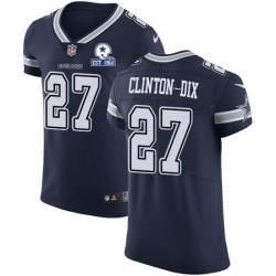 Nike Cowboys 27 Ha Ha Clinton Dix Navy Blue Team Color Men Stitched With Established In 1960 Patch NFL Vapor Untouchable Elite Jersey