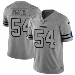 Nike Cowboys 54 Jaylon Smith 2019 Gray Gridiron Gray Vapor Untouchable Limited Jersey