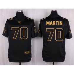 Nike Cowboys #70 Zack Martin Black Mens Stitched NFL Elite Pro Line Gold Collection Jersey