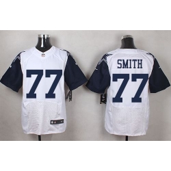 Nike Cowboys #77 Tyron Smith White Mens Stitched NFL Elite Rush Jerseys