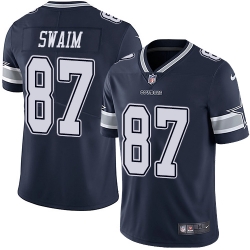 Nike Cowboys #87 Geoff Swaim Navy Blue Team Color Men Stitched NFL Vapor Untouchable Limited Jersey