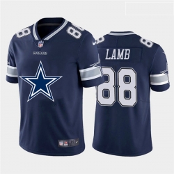 Nike Cowboys 88 Ceedee Lamb Navy Team Big Logo Vapor Untouchable Limited Jersey