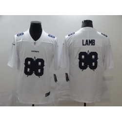 Nike Cowboys 88 Ceedee Lamb White Shadow Logo Limited Jersey