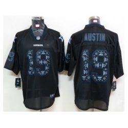 Nike Dallas Cowboys 19 Miles Austin Black Elite Lights Out Number With Team Logo NFL Jersey