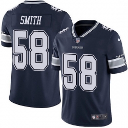 Nike Dallas Cowboys 58 Aldon Smith Navy Blue Team Color Men Stitched NFL Vapor Untouchable Limited Jersey