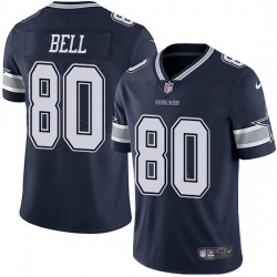 Nike Dallas Cowboys 80 Blake Bell Navy Blue Team Color Men Stitched NFL Vapor Untouchable Limited Jersey