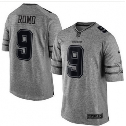 Nike Dallas Cowboys #9 Tony Romo Gray Men 27s Stitched NFL Limited Gridiron Gray Jersey