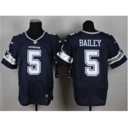 Nike Dallas cowboys 5 Dan Bailey blue Elite NFL Jersey