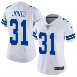 Nike Cowboys #31 Byron Jones White Womens Stitched NFL Vapor Untouchable Limited Jersey