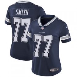 Nike Cowboys #77 Tyron Smith Navy Blue Team Color Womens Stitched NFL Vapor Untouchable Limited Jersey