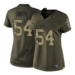 Womens Nike Dallas Cowboys 54 Jaylon Smith Elite Green Salute to Service NFL Jersey