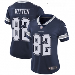 Womens Nike Dallas Cowboys 82 Jason Witten Navy Blue Team Color Vapor Untouchable Limited Player NFL Jersey