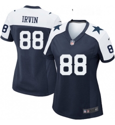 Womens Nike Dallas Cowboys 88 Michael Irvin Game Navy Blue Throwback Alternate NFL Jersey