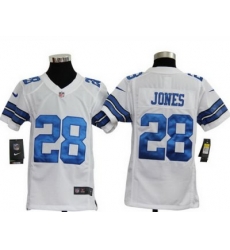 Nike Nfl Youth Dallas Cowboys 28# Felix Jones White Jerseys