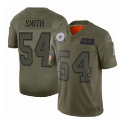 Youth Dallas Cowboys 54 Jaylon Smith Limited Camo 2019 Salute to Service Football Jersey