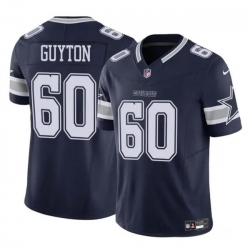 Youth Dallas Cowboys 60 Tyler Guyton Navy 2024 Draft F U S E Vapor Untouchable Limited Stitched Football Jersey