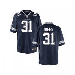 Youth Nike Cowboys 31 Treyvon Diggs Blue Game Stitched NFL Jersey