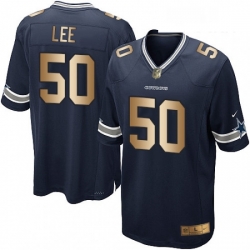 Youth Nike Dallas Cowboys 50 Sean Lee Elite NavyGold Team Color NFL Jersey